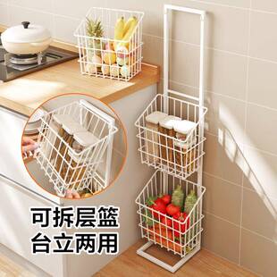 厨房转果蔬架菜篮子置物多功能拐角角落地多水L形挂篮层葱姜蒜土