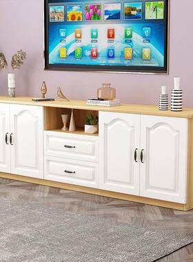 简约实木电柜地阳KBO台储物小户视型客厅柜新款加高柜卧柜室矮柜