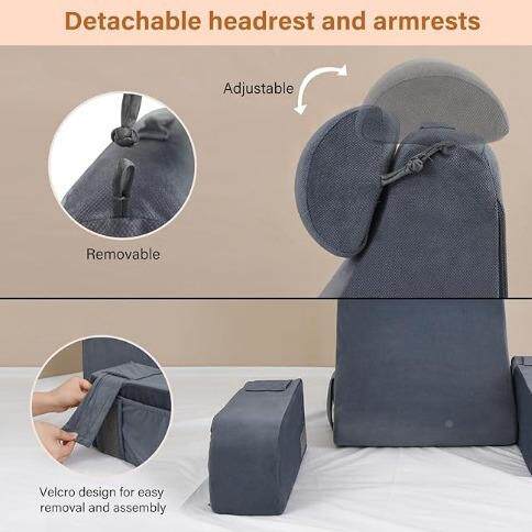 阅枕床上枕头靠垫靠背腰靠JY0502-3垫立体海读记忆棉阅绵读枕靠背