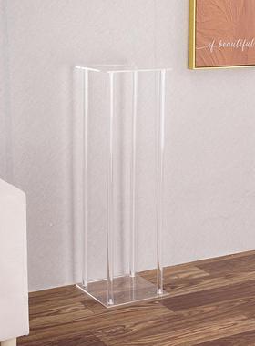 克力四花架透饰明方形餐桌花亚架婚庆装用道具舞方台装XWM饰花架