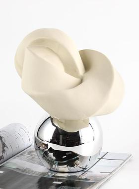 现代设书创意象扭转摆件样板间房客厅抽酒HDF店民宿计师艺术软装