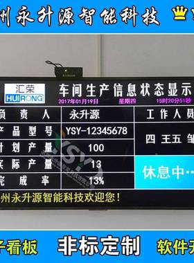 间生车产管理电叫子看板安翻GBA灯呼系统信息状态页显示屏