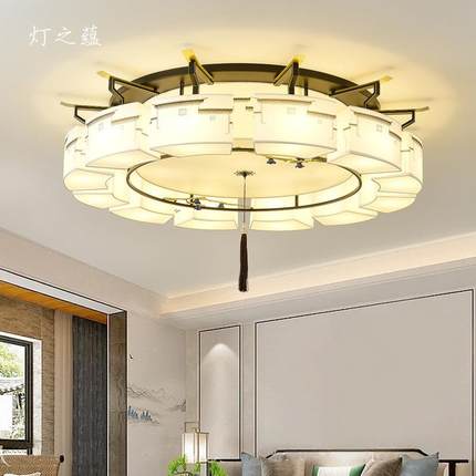 新中式家顶灯客厅灯简约974现代厅大气用餐灯吸饰中国风卧室灯具