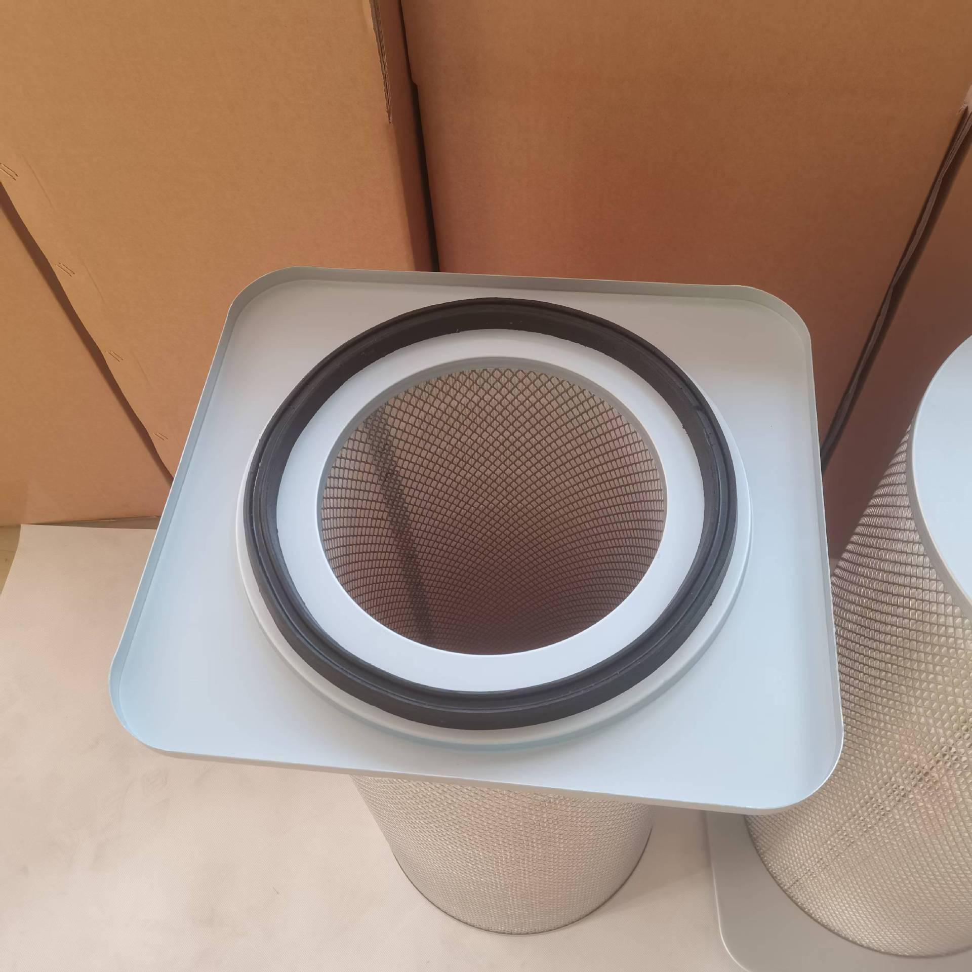 除尘芯方盖盘式卡MZU工滤业筒覆膜阻燃静电多种型号方滤形卡片滤