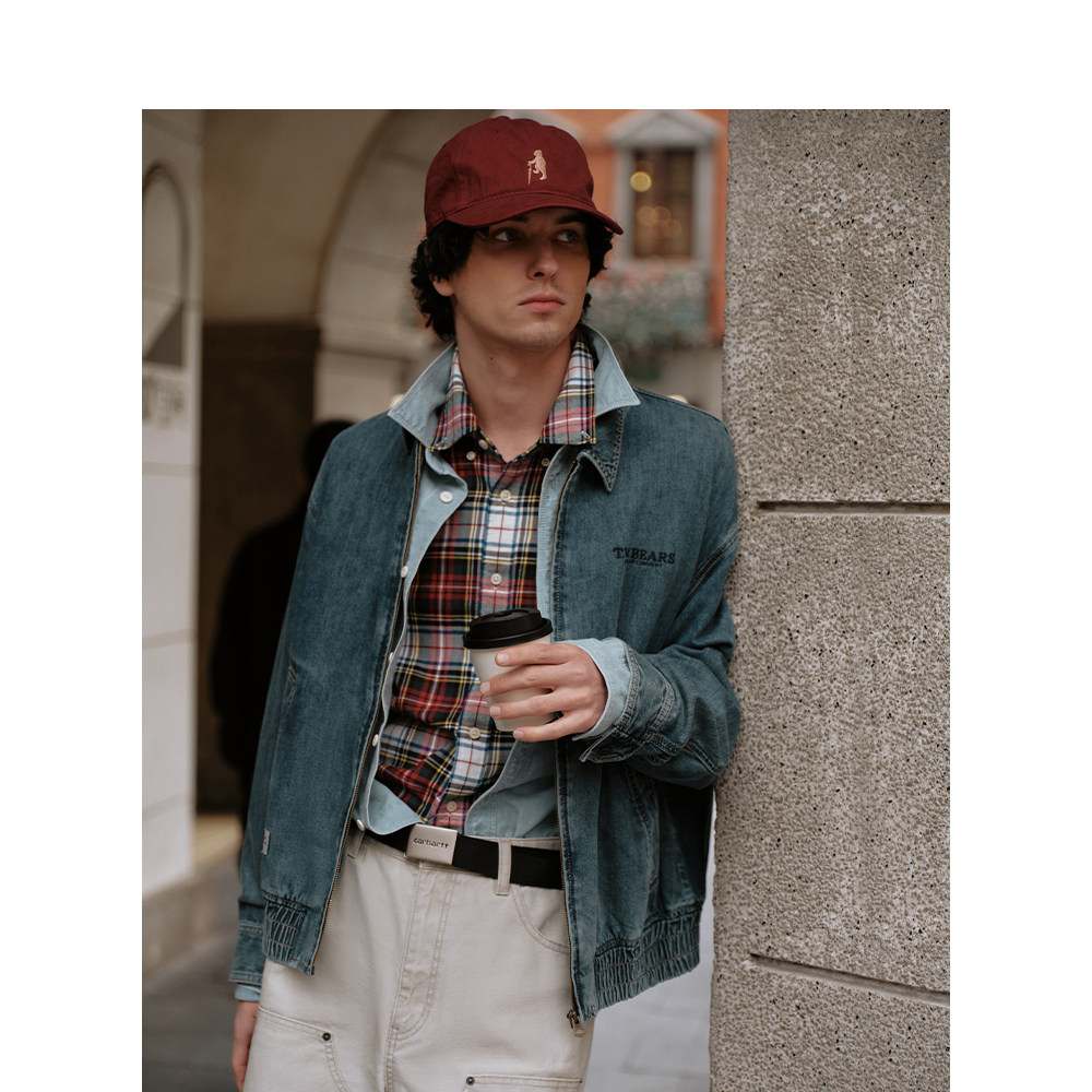 Teenie Weenie小熊男装字母外套男2025春季新款