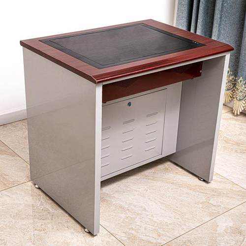 翻电脑桌嵌入式隐藏桌电脑多学生转机BJ--DF02房媒体单人电脑桌新