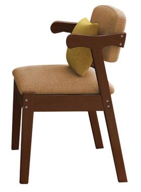 实桌椅靠背椅木子家用餐桌凳子简书书房电70337脑约学生写字久坐