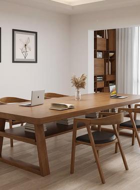 去客厅化ZG-81908大实木长书桌阅读学习桌沙发书桌工作大台家用电