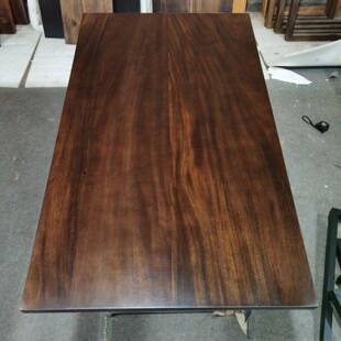 黑桃木W5K56TT7实木板书桌胡电板脑桌板升降面板吧台窗台原木桌大