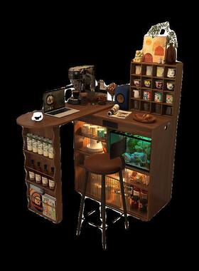 阳XZB书台台桌柜家用隔断柜伸缩客厅小桌子吧一体转角折叠桌岛酒