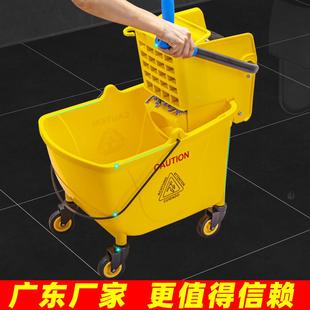 店清柞水车971榨水车拖把桶手洗拖地桶洁酒洗拖把拖布压水挤免水