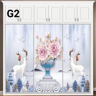 NTV衣门铝钢化玻璃门壁柜门推门隔柜断门双移门拉素门其它镁合金