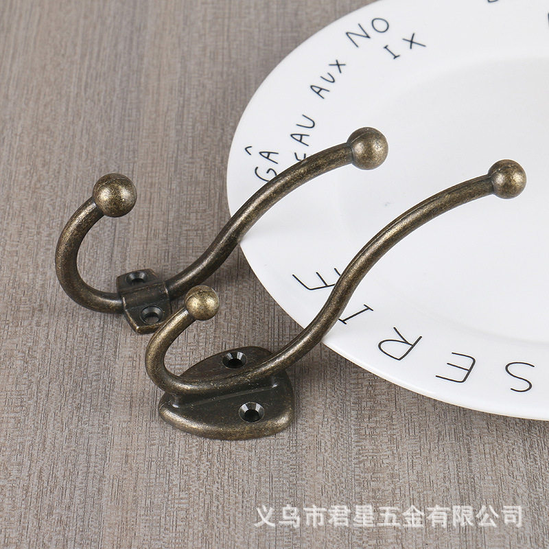 中式风铜金属进门挂衣钩