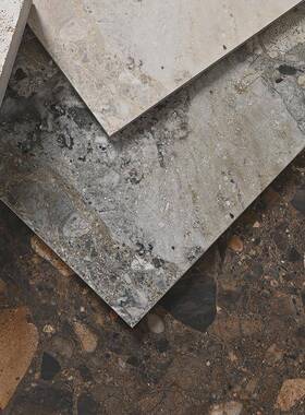 柔光大粒咖色水磨石瓷砖砖客厅餐厅1612M031卫生间连锁店铺地砖墙