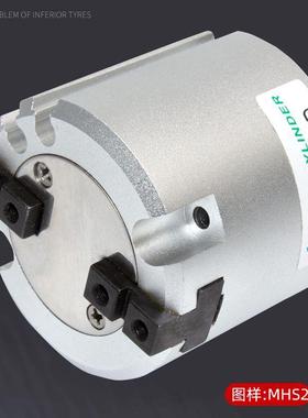 4气0动手指气缸MHS23/884-16-20-25-32-40-/50-63-8夹具二三四爪