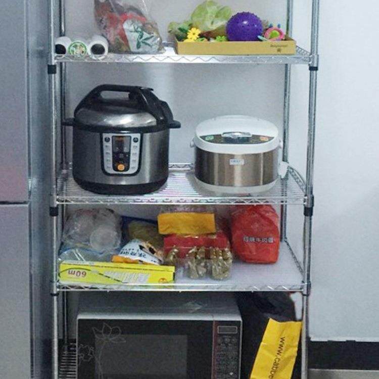 置物架房不锈钢子多层落地收F96J5H9T纳架阳架台网格储物架镂空家