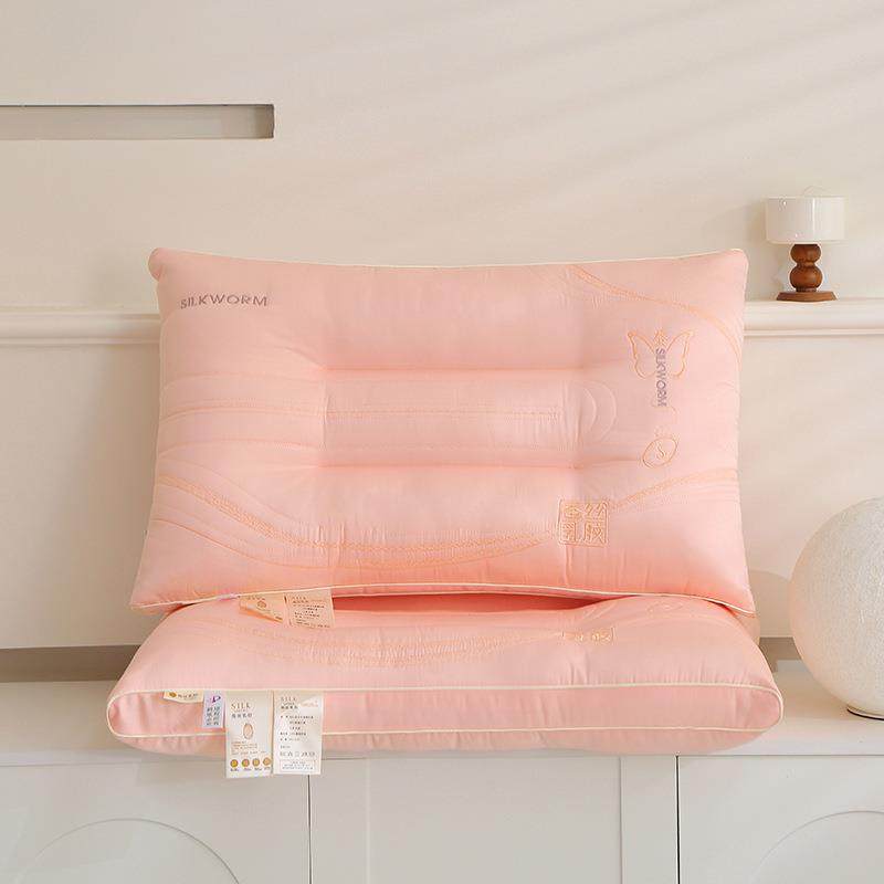 高家用丝乳胶枕芯亲肤柔软236双人枕头久人用不塌蚕陷单枕纤档维,床上用品,U型枕/便携枕,淘宝优惠券,粉丝福利购,淘宝优惠卷