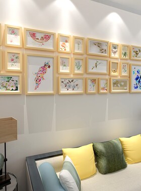 28框大尺寸加厚客厅走o廊组合照片墙相片墙相框墙 2.5组合超大模