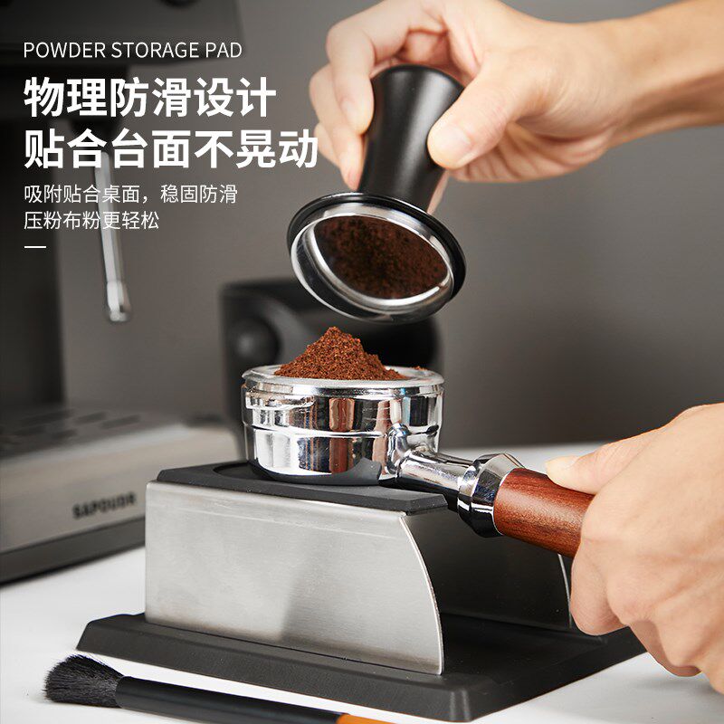 吧台防滑垫转角垫填压座压粉器压粉垫咖啡机手柄胶垫Y咖啡器具收
