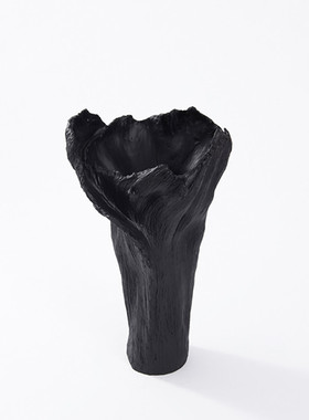 现代简约抽象白色花瓶室内家居y装饰摆件工艺品博古架书房书柜摆