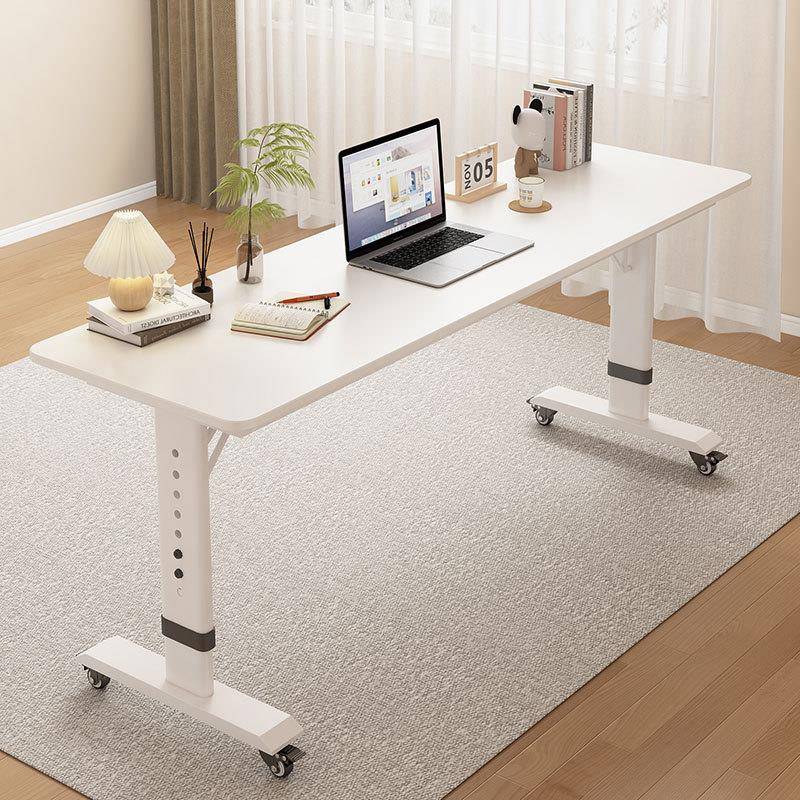 Y*实木长条桌跨床LGS桌可移动书桌电脑上桌降用床桌懒人家升卧室