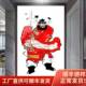 中国瓷风现代俗民天师钟墙馗画像画BIJ晶带框挂画壁画