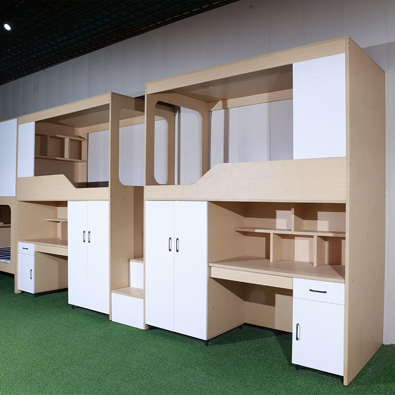 小户型公寓青年旅装儿童床桌合连体床双JLV桌层床组单拆人书床厂