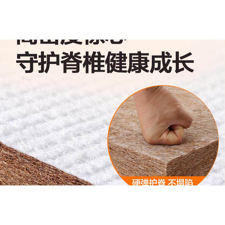 家用上下BCH床垫子偏儿童加硬护然腰脊天椰棕乳胶软12米单人定制