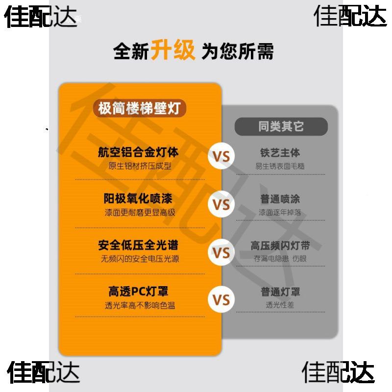 围楼梯道感壁灯走廊过360铝合金长条灯客厅氛灯感应线条灯应楼梯