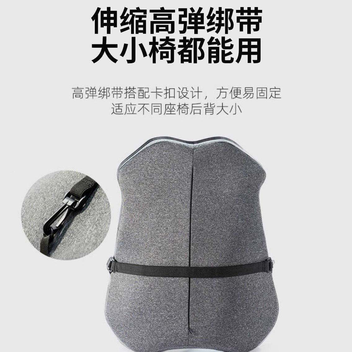 L375透6F乔氏汽车腰垫座椅靠垫腰靠头小枕车背载记忆棉气护腰车用