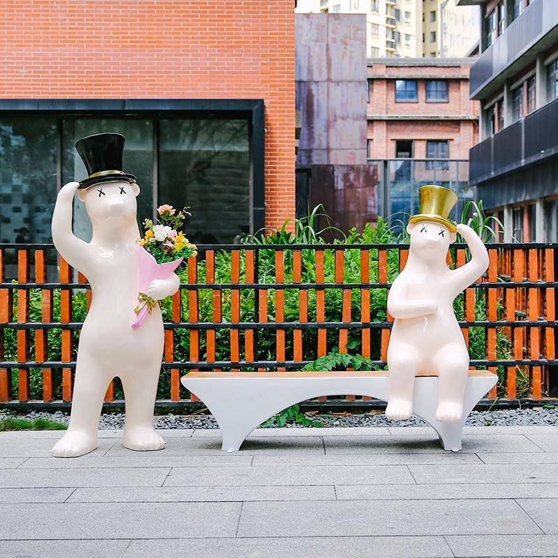 户大型玻璃钢JME卡通动物休闲座椅幼件儿外园装饰龙恐雕塑摆商场