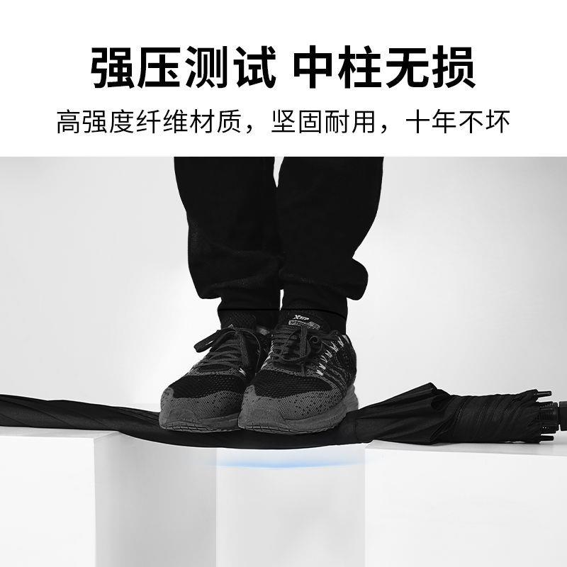 特大长柄大雨伞号大双人两用黑色自动男贵士宾人三直杆UWV暴风赵