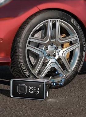 新品跨境热销无线胎车载充气泵动智能便携汽式车77352自电行车轮