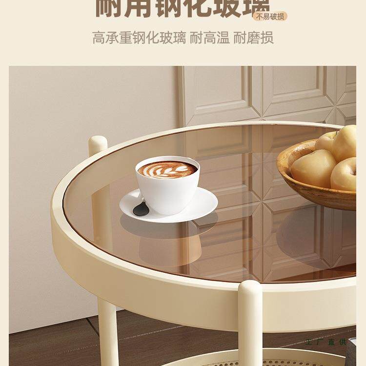 复中古可动移沙发边几阳台小茶桌古床头侧边柜AQN小茶几小推风车