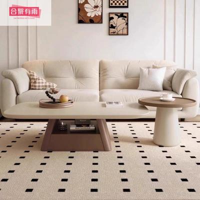 法式奶油茶几现代新款家2025客LAV厅用轻储物简约小户型奢组合家