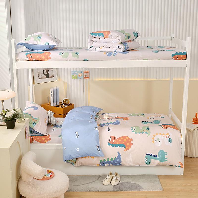 205四新款喷气全QOJ棉卡通小清新2女系列学生三件套件套生被子冬