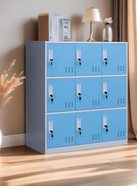 带书包柜舍教室学生储00686物柜彩色更锁宿收纳员工文件柜衣柜挂