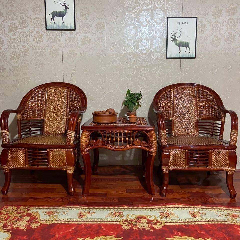 阳台真藤编桌椅椅庭豪院985三老式休闲藤椅华椅子客厅藤茶几件套,商业/办公家具,商用藤编家具,淘宝优惠券,粉丝福利购,淘宝优惠卷