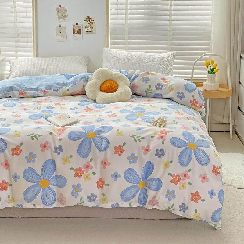 单品3726双人罩印花被套全棉件纯棉斜纹卡通被15.米学单生宿舍单,床上用品,学生床品套件,淘宝优惠券,粉丝福利购,淘宝优惠卷