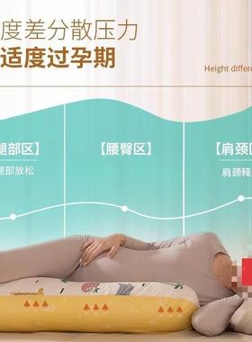 躺枕头枕托腹护腰睡长条侧睡抱孕型期KIP26156孕妇枕枕夹腿睡圆觉