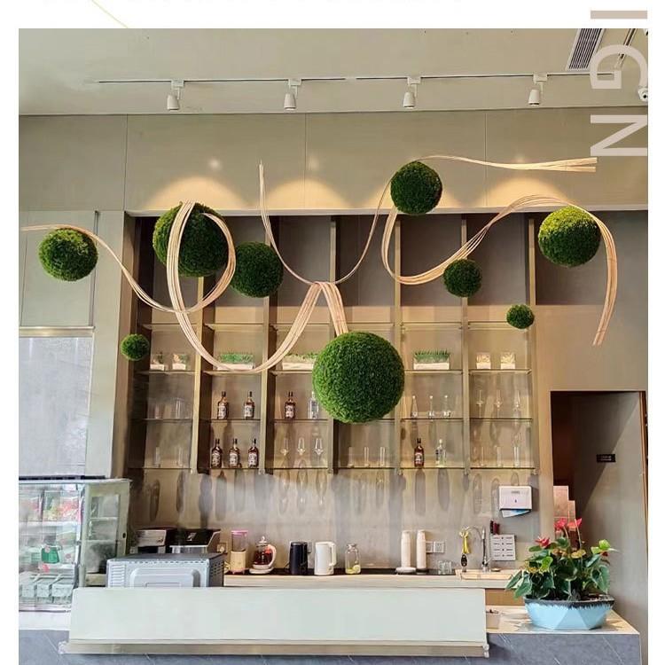 悬吊挂装饰造仿真球型绿25668748植吊挂景植物天花板中艺术吊顶场