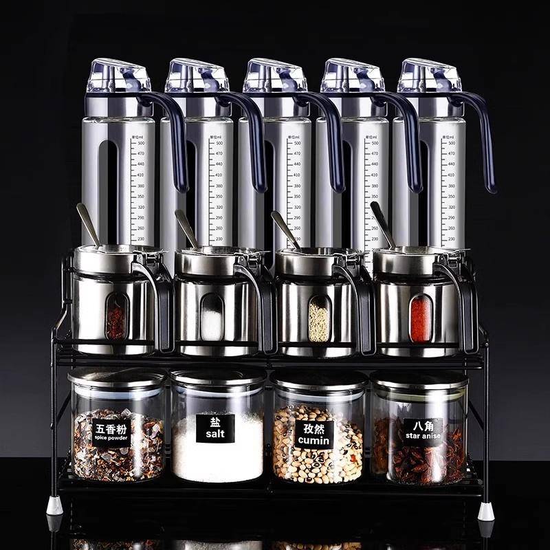 盐酱醋瓶调料罐套厨房用品xct5dBdA组合装装进油口调优味盒选德国