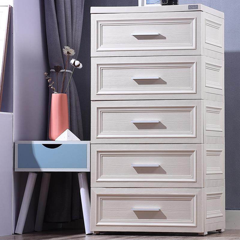 塑料床头抽屉式收纳柜宝宝衣卧室用层品整理箱卫柜生多BXS43xnT间,收纳整理,脏衣篮,淘宝优惠券,粉丝福利购,淘宝优惠卷