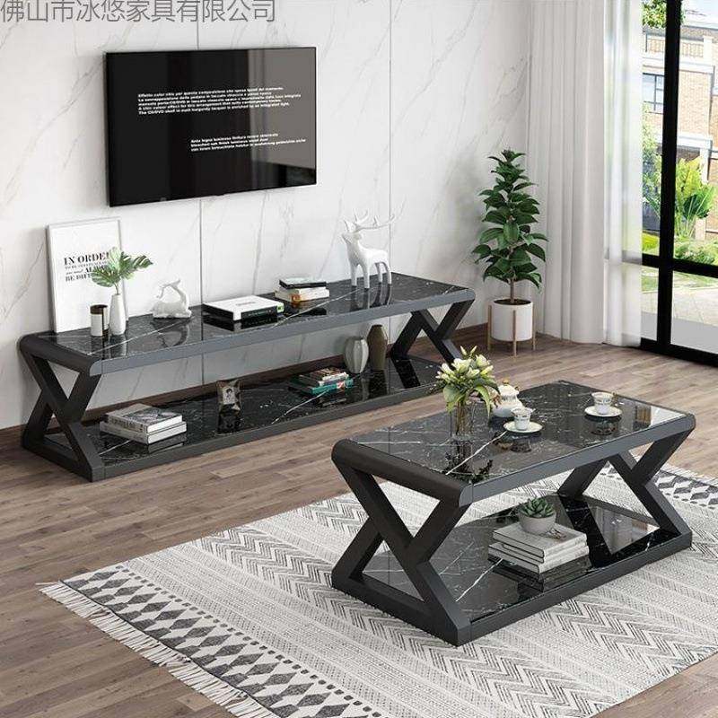 客厅电视柜钢化漆柜玻AS345璃客厅简约现茶几电视柜组合铁代艺烤,住宅家具,其它柜类,淘宝优惠券,粉丝福利购,淘宝优惠卷