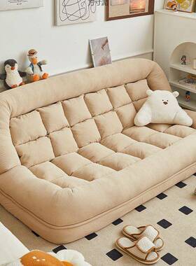 懒台人沙发可躺可IZZ睡榻沙榻米单人双卧室阳人类狗窝人折叠躺椅