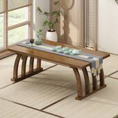 飘窗桌子炕小矮布实置?WZ X01HX坐地茶室木桌家子日式 小茶几用榻