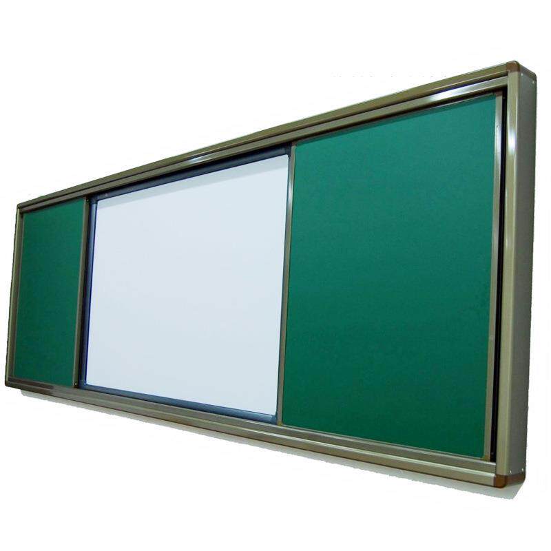 组合ZCR推拉黑板创意可移黑板磁性办公平面黑板动130*40室0尺寸