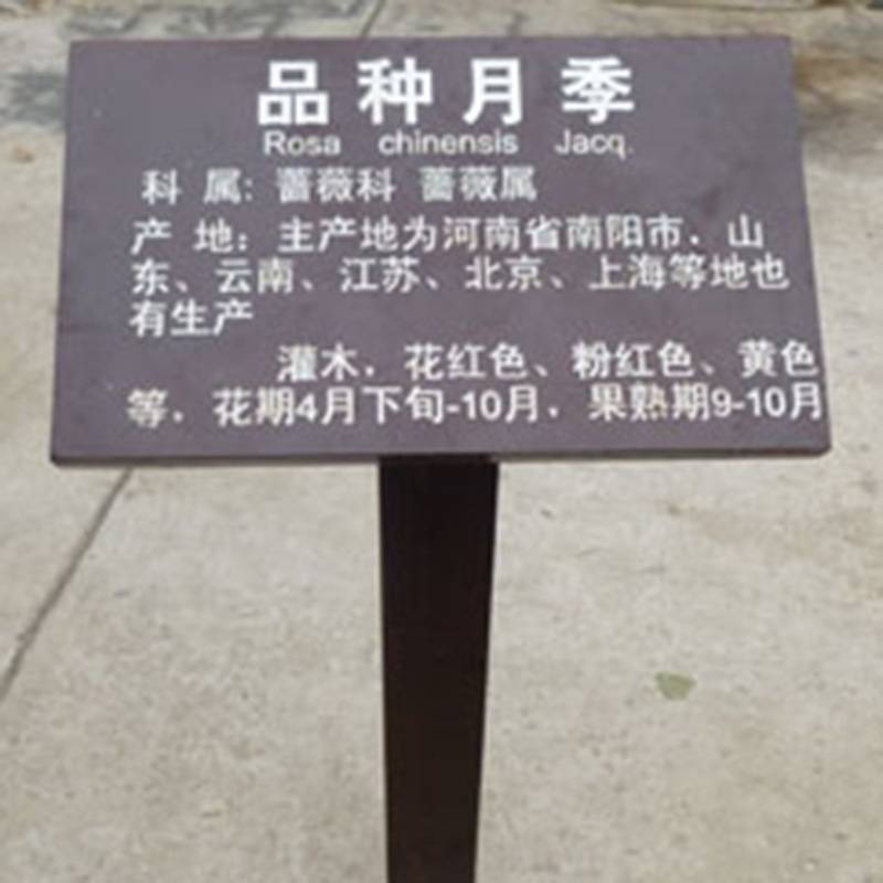 植物简介牌 单腿宣传栏告示栏宣传简介广告牌宣传栏提示牌