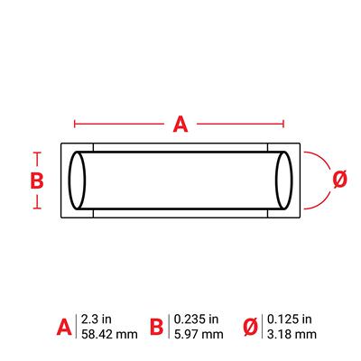 HXD-125-2.3-2HX-125-T/58.42x5.97贝迪BRA2Y-W热缩套管聚烯烃