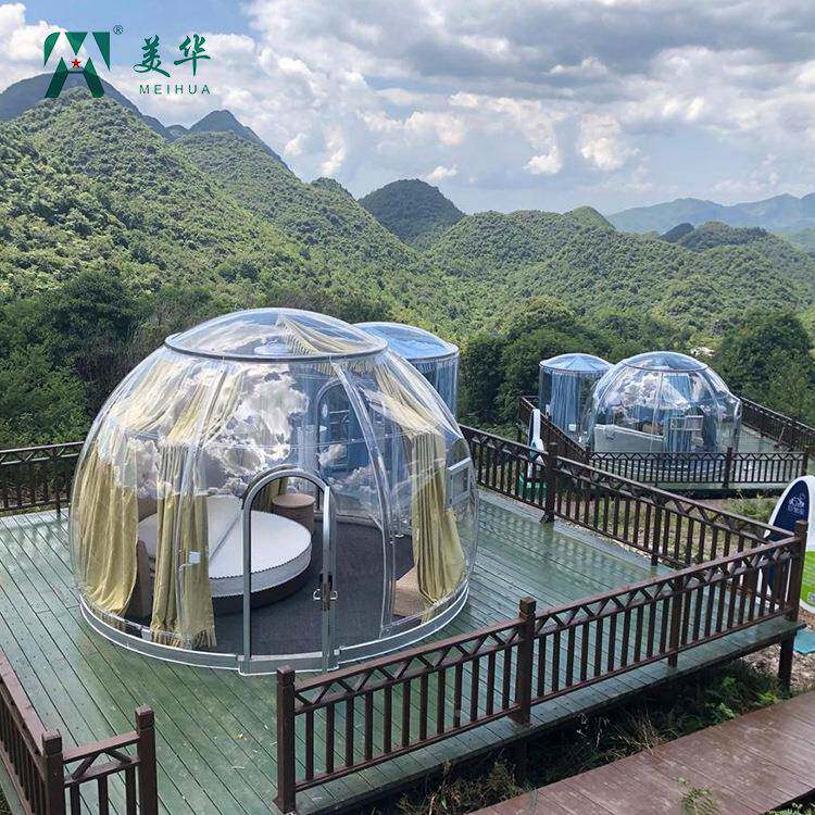 房网红户泡屋PC星空民宿露营透明房外打GIT泡卡星空屋